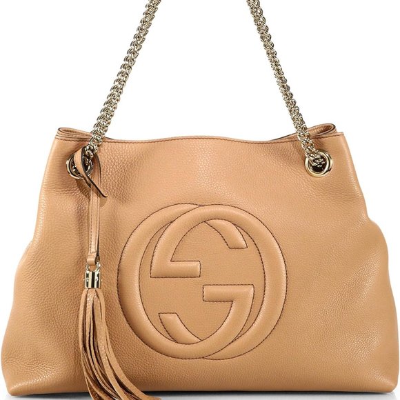 Gucci | Bags | New Gucci Camelia Camel Pebbled Leather Soho